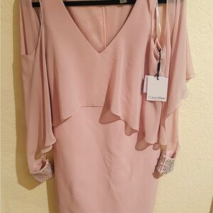 Calvin Klein Pink Midi Dress